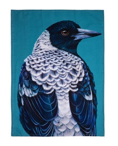 Modern Birds - Magpie Kitchen Towel