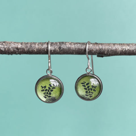 Earrings - Myrtle Leaves - Drop