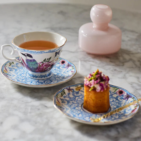 Tea Cup & Saucer - Enchanted Garden