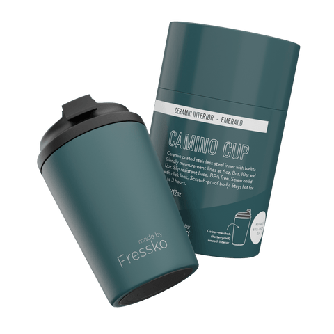 Ceramic Camino 340ml/12oz Travel Cup - Emerald