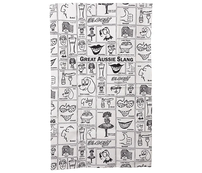 Aussie Slang Tea Towel