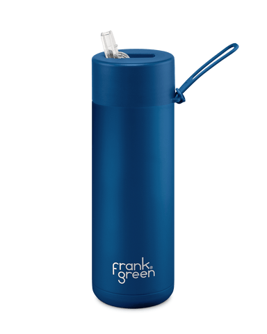 595ml/ 20oz Reusable Ceramic Bottle - Deep Ocean