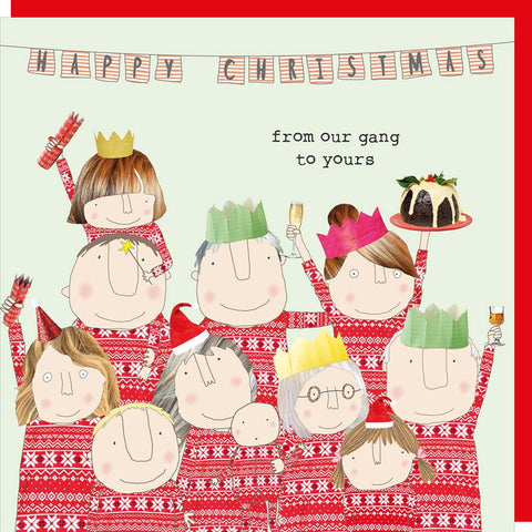 Christmas Card - Xmas Gang - Rosie Made a Thing