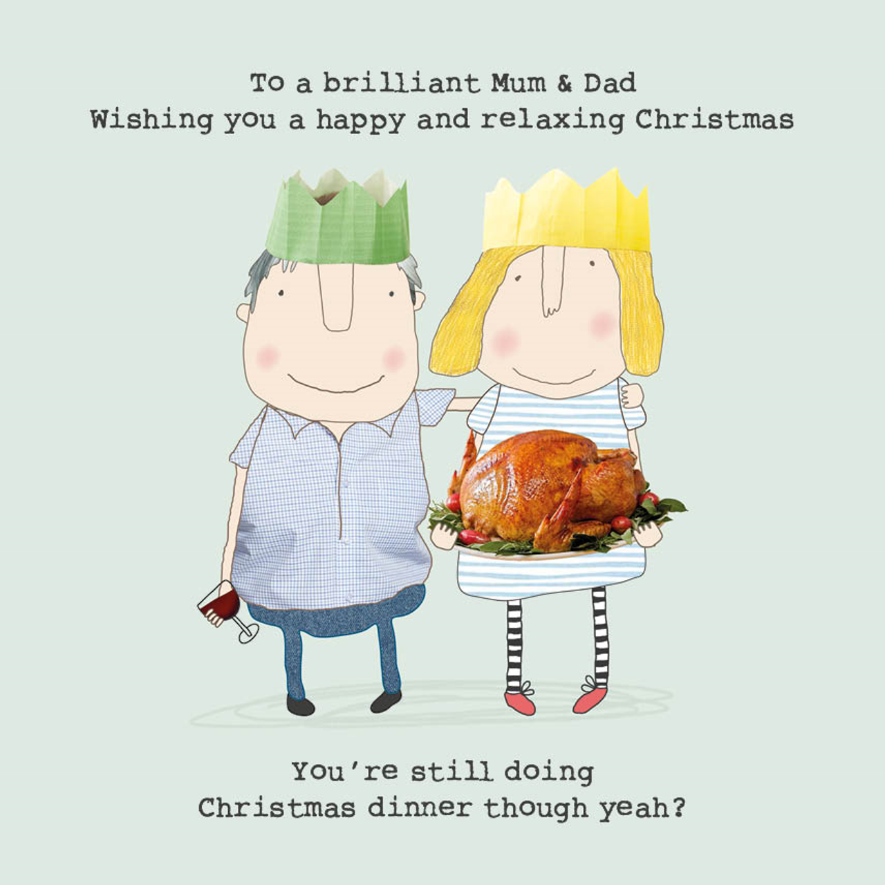 Christmas Card - Mum & Dad Xmas - Rosie Made a Thing