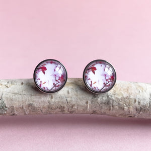 Earrings - Pink Blossom - Studs