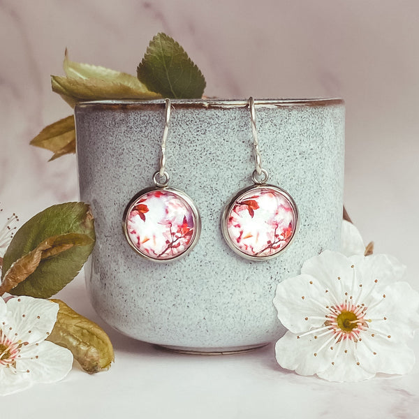 Earrings - Pink Blossom - Drop