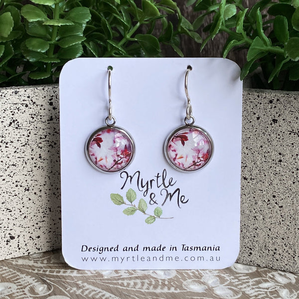 Earrings - Pink Blossom - Drop