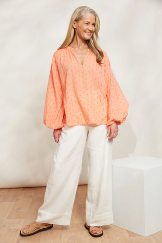 Zephyr Blouse - Papaya - Now 50% OFF!