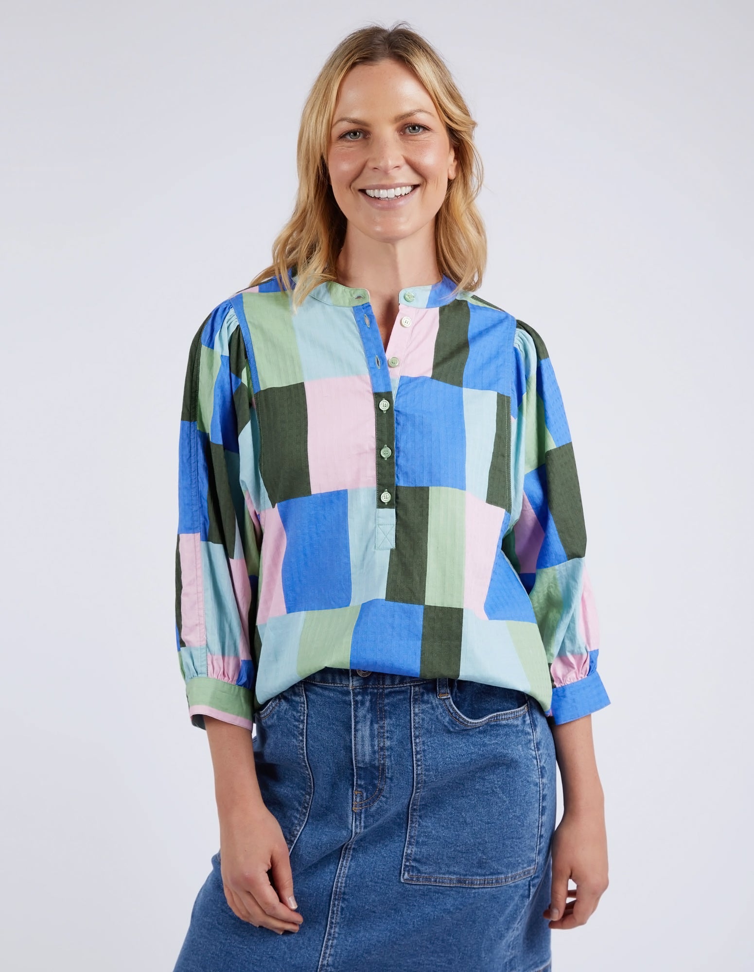 Odyssey Shirt - Blue/Green Print - $40 Off!