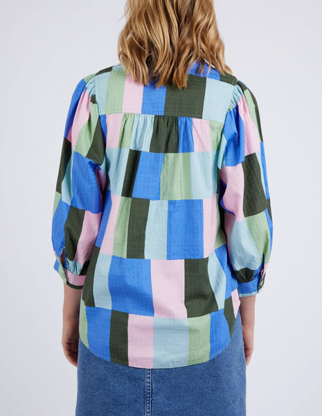 Odyssey Shirt - Blue/Green Print - $40 Off!