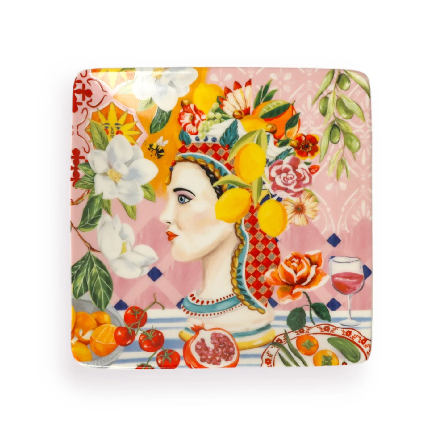 Square Trinket Tray - Italian Summer