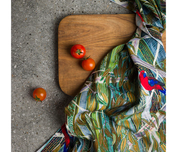Rosellas Tea Towel - Brigid Corcoran