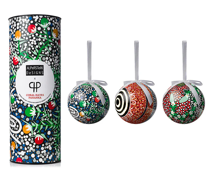 Coral Hayes Xmas Baubles - 3 pack