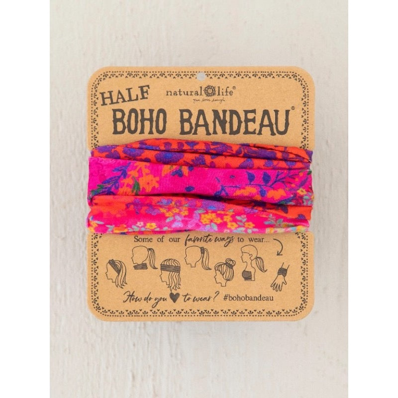 Boho Bandeau - Half - Pink Om Boarder