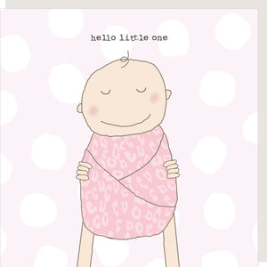 Greeting Card - Hello Baby Girl