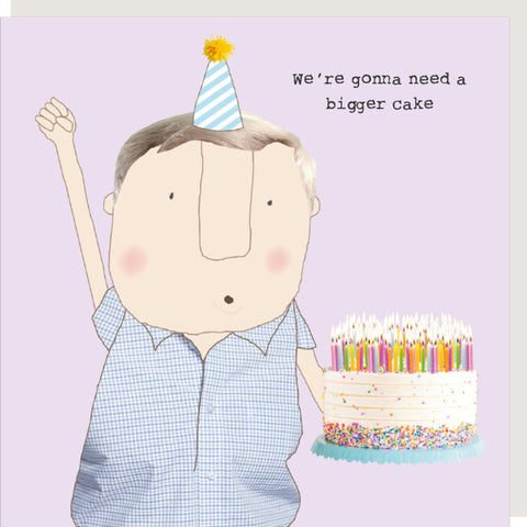 Greeting Card - Bigger Cake Boy