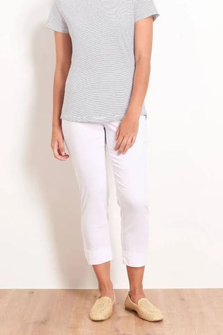 Fuss Free Capri - White - Now 50% OFF!