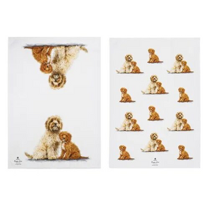 Puppy Love Kitchen Towel 2pk - Cavoodle