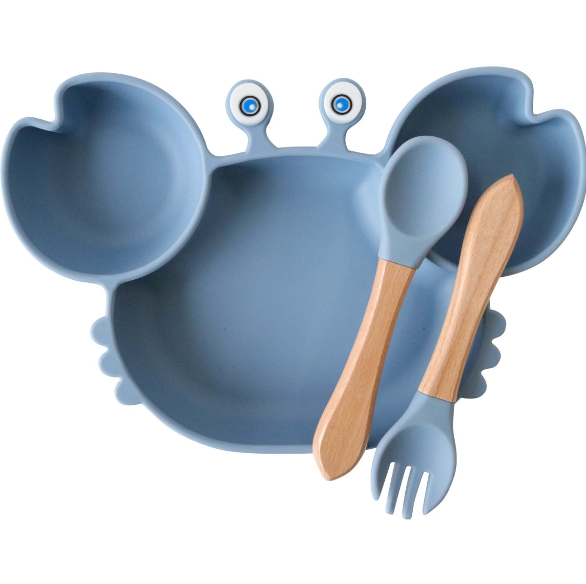 Silicone Bowl Set - Crab Blue
