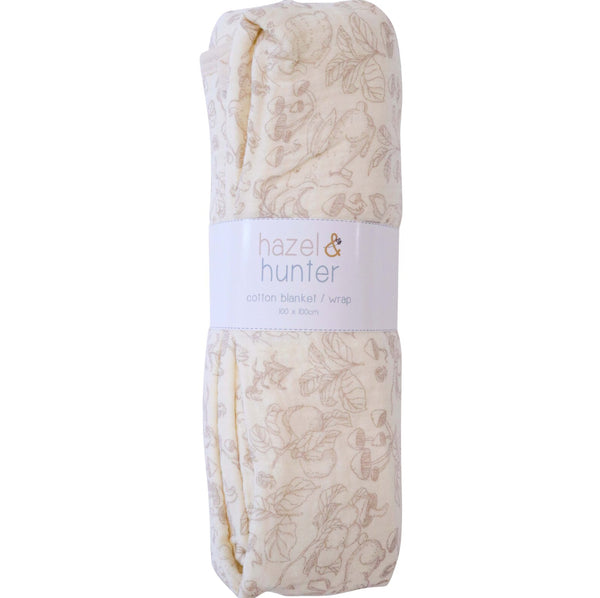 Hazel & Hunter -  Cotton & Blanket Wrap - Rabbits