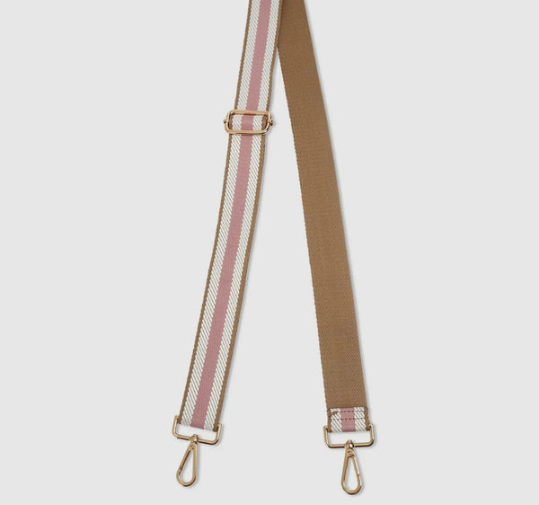 Kasey Stripe Crossbody Bag - Camel