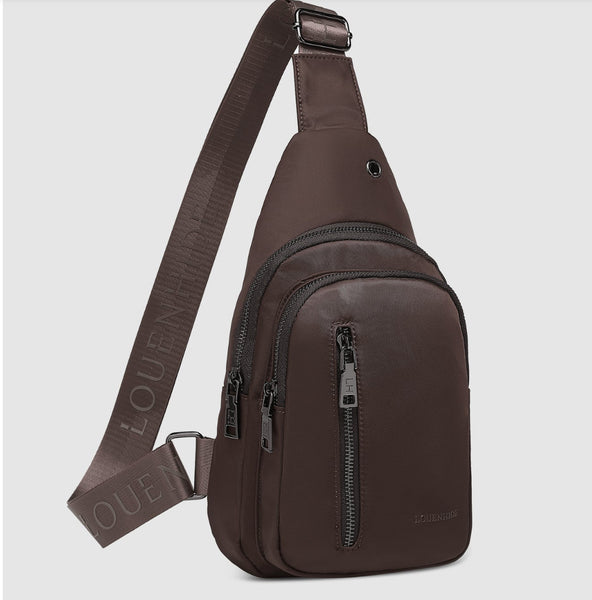 Boyd Nylon Sling Bag - Chocolate