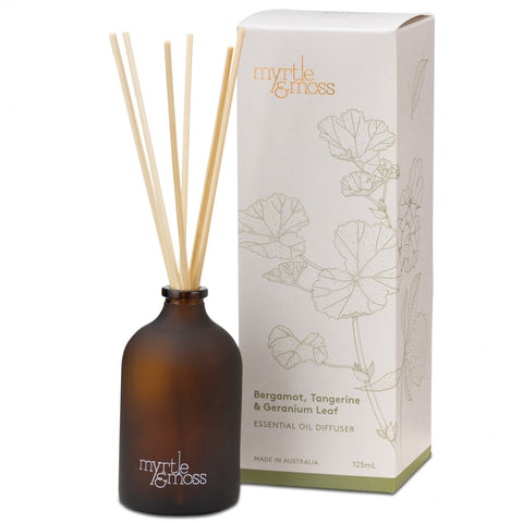 125ml Essential Oil Diffuser - Bergamot, Tangerine, and Geranium Leaf