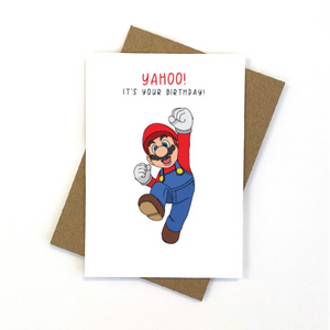 Greeting Card - Plumber (Mario) Birthday