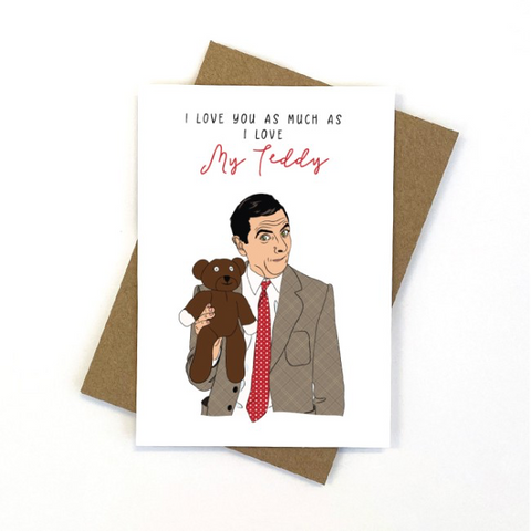 Greeting Card - Mr Bean Love