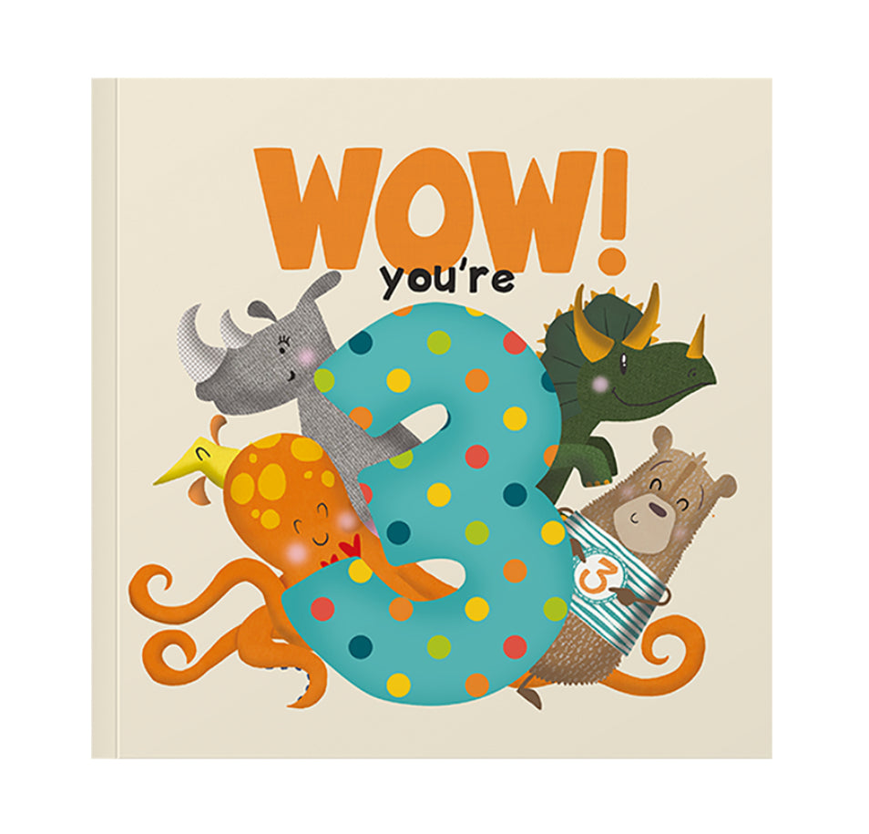 WOW! You’re 3 - Book / Card