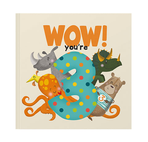 WOW! You’re 3 - Book / Card