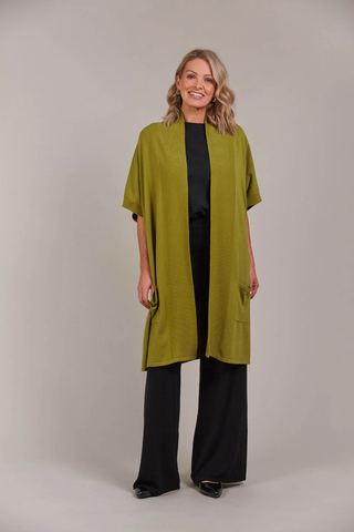 Palmer Vest Cardigan ONE SIZE - Chartreuse