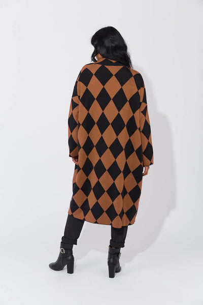 Casablanca Cardigan - Kohl/ Dune (ONE SIZE)