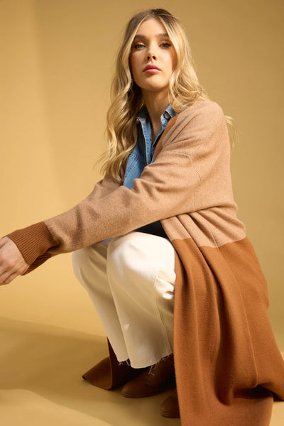 Cyprus Cardigan - Sand/ Dune (ONE SIZE)