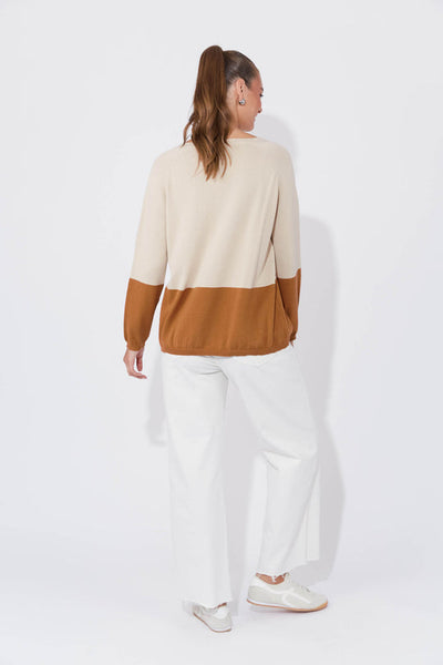 Casablanca Block Knit - Sand/ Dune