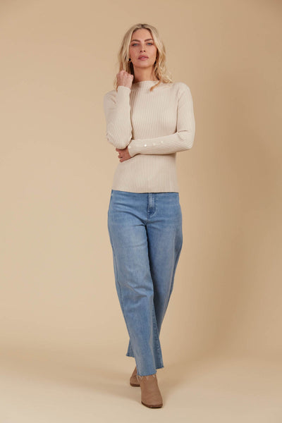 Juno Knit Top - Canvas