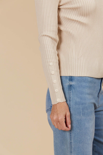 Juno Knit Top - Canvas