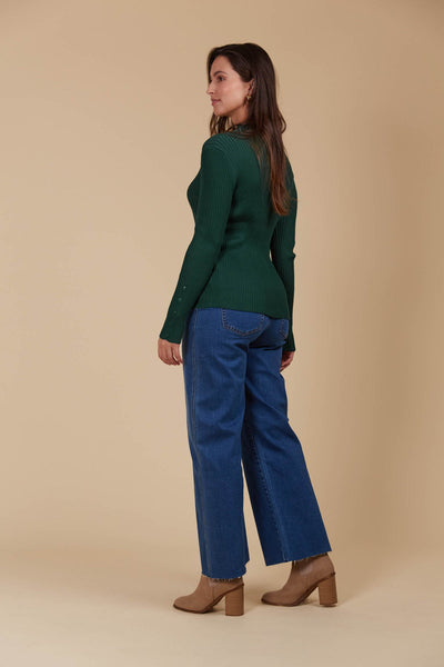 Juno Knit Top - Pine