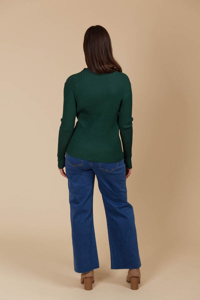 Juno Knit Top - Pine