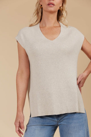 Tala Knit Vest - Canvas