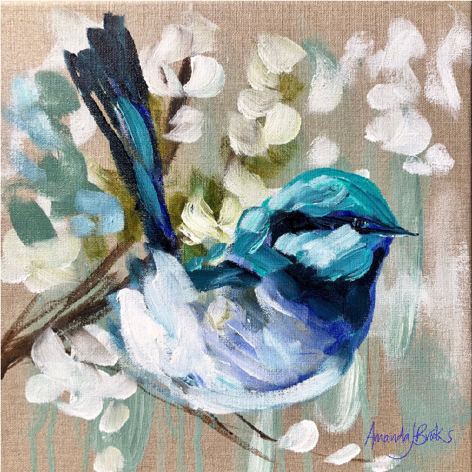 Amanda Brooks Magnetic Blues - Lillirock Coasters