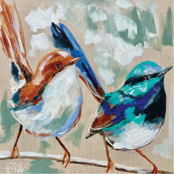 Amanda Brooks Magnetic Blues - Lillirock Coasters