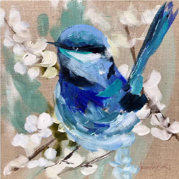 Amanda Brooks Magnetic Blues - Lillirock Coasters