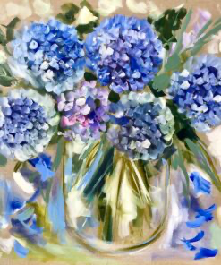 Amanda Brooks Magnetic Blues - Lillirock Coasters