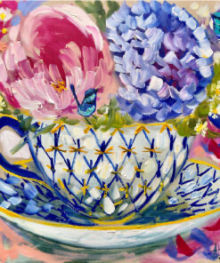 Amanda Brooks Magnetic Blues - Lillirock Coasters