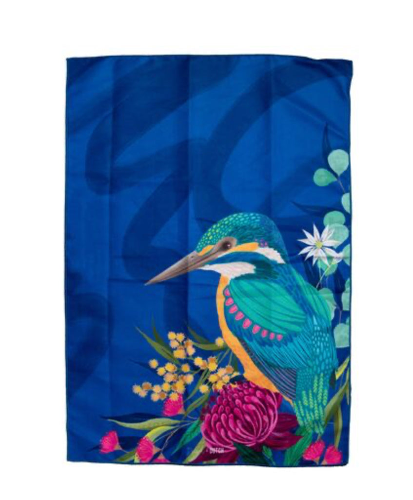 Kingfisher Microfibre Tea Towel