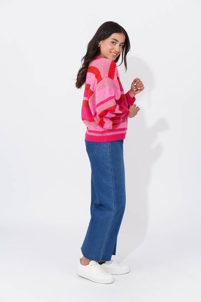 Yuma Jumper - Chili/ Pink