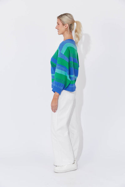Yuma Jumper - Blue/ Oasis