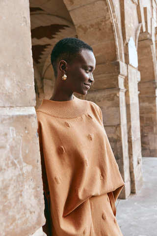Masa Knit Poncho ONE SIZE - Hazel