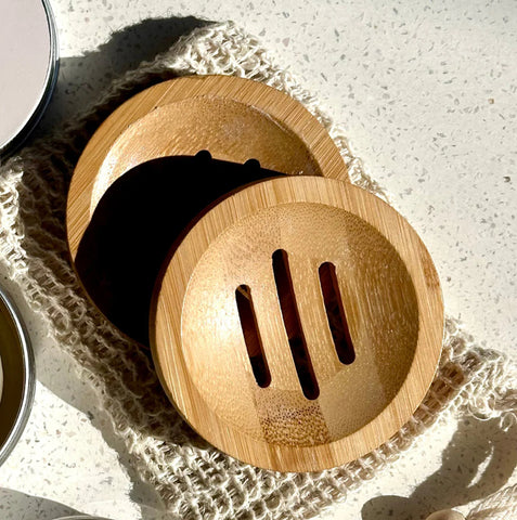 Bamboo Soap Draining Dish
